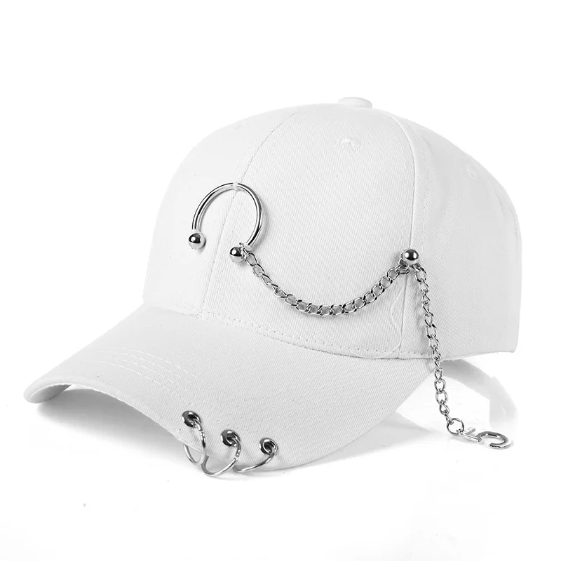 Ring chain Skull Embroidery Snapback Fashion Sports Hats Panama Unisex Cotton Outdoor Baseball Cap For Men & Women Cap