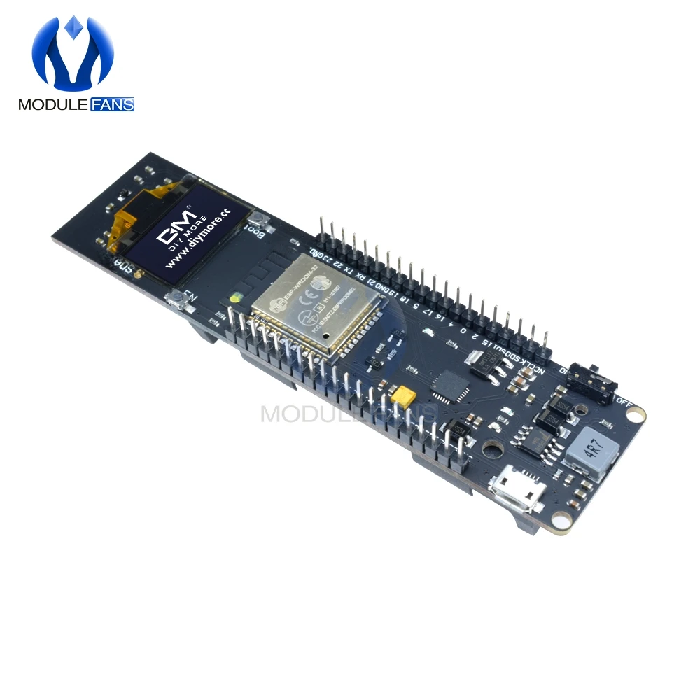Modulo CP2102 del bordo di sviluppo dello schermo di WiFi Bluetooth della batteria al litio dell'esposizione 0.96 di ESP32 ESP-32 ESP8266 OLED 18650