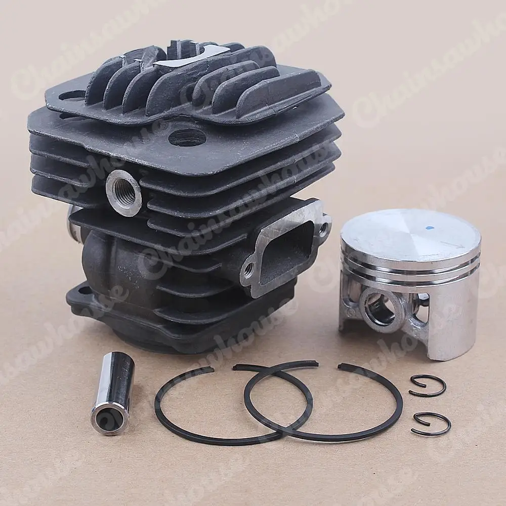 Kit pistone cilindro 48mm per Oleo-Mac 956 Efco 156 Emak 395023 motosega OEM 50012095 w anello anello anelli elastici muslimah