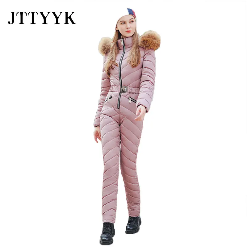 women's One Piece Ski Jumpsuit Breathable Snowboard Jacket Skiing Pant Sets Bodysuits Outdoor Snow Suits Women Winter Clothing