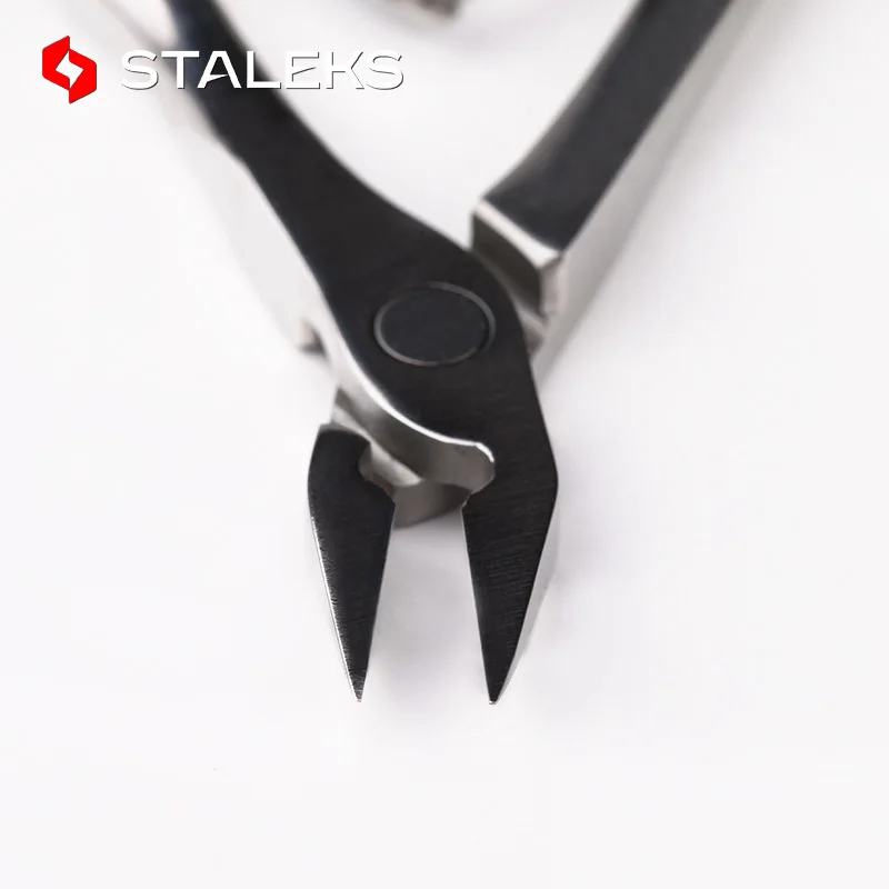 1pc STALEKS Expert 61 12mm Stainless Steel Dead Skin Remover Cutter Hand Grip Professional Toe Nail Cuticle Scissors Nail Art To