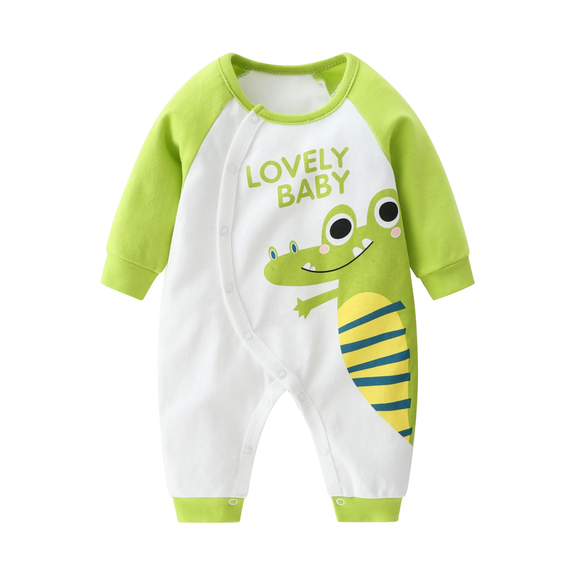 Baby Rompers Air-conditioning Clothing Long-sleeved Cartoon Style One-piece Summer Dress Newborn RomperBaby Jumpsuit