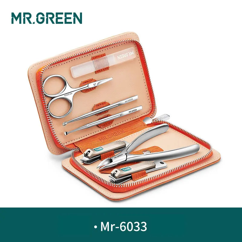 

MR.GREEN 7 in1 Manicure Set Stainless Nail Clippers Cuticle Utility Manicure Set Tools Nail Care Grooming Kit Nail Clipper Set