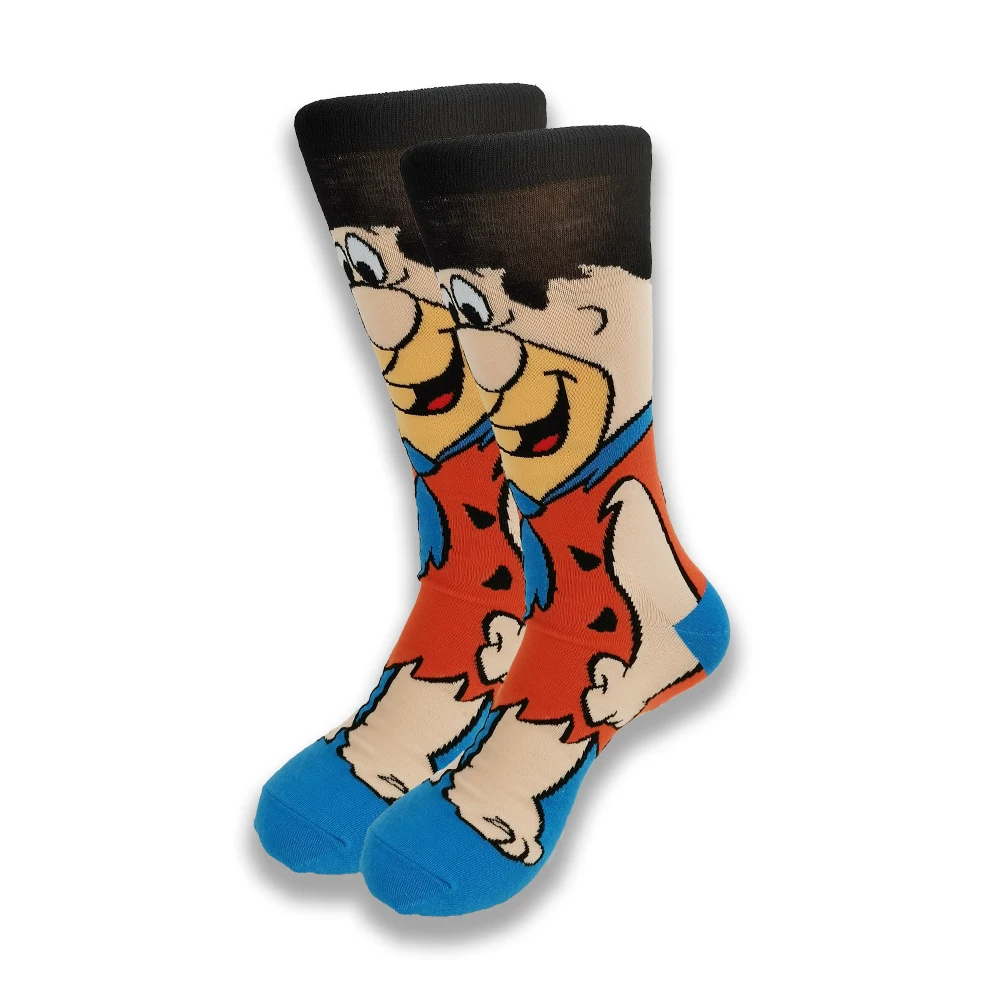 1 Pair Funny Cartoon Anime  Novelty Men Socks Women Breathable  Soft and Comfortable Happy Sock Gifts for Men