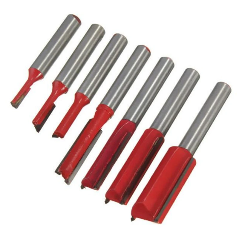 Fresa per intaglio 1/4 flauto per coltello da taglio per lavoratore in legno fresa per legno con codolo cilindrico da 1/2 pollici