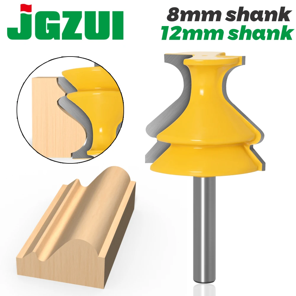 1pcs 8 millimetri Shank Architettonico Stampaggio Corrimano Router Bits Set Involucro di Base CNC Linea di Lavorazione Del Legno Frese E Taglierine