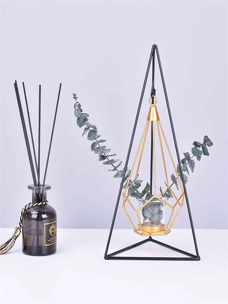 Creative Candle Holder DIY Home Decoration Decoration Golden Crystal Cup Candlelight Dinner Props Christmas Decoration Birthday