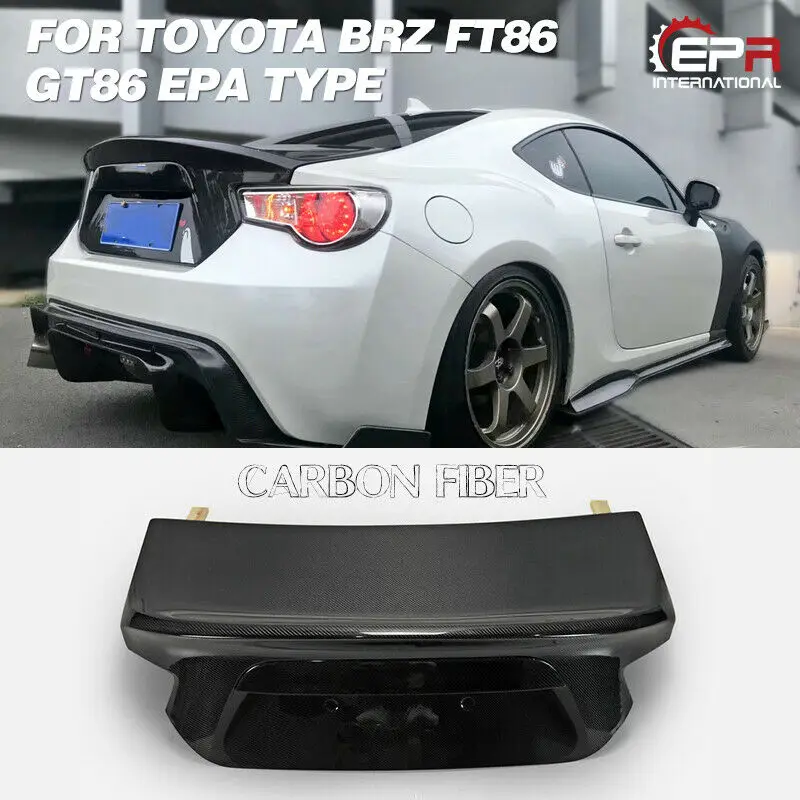 

For TOYOTA FT86/GT86 SUBARU BRZ EPA-Style Carbon Fiber Rear Trunk Bootlid Boot lid Trim Bodykits