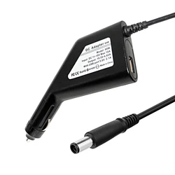 19.5V 4.62A 90W Dc Car Charger Power Adapter for Dell D505 D510 D610 D620 E5530 E5400 E6400 E6500 M70 Vostro 1014 1015 Laptop