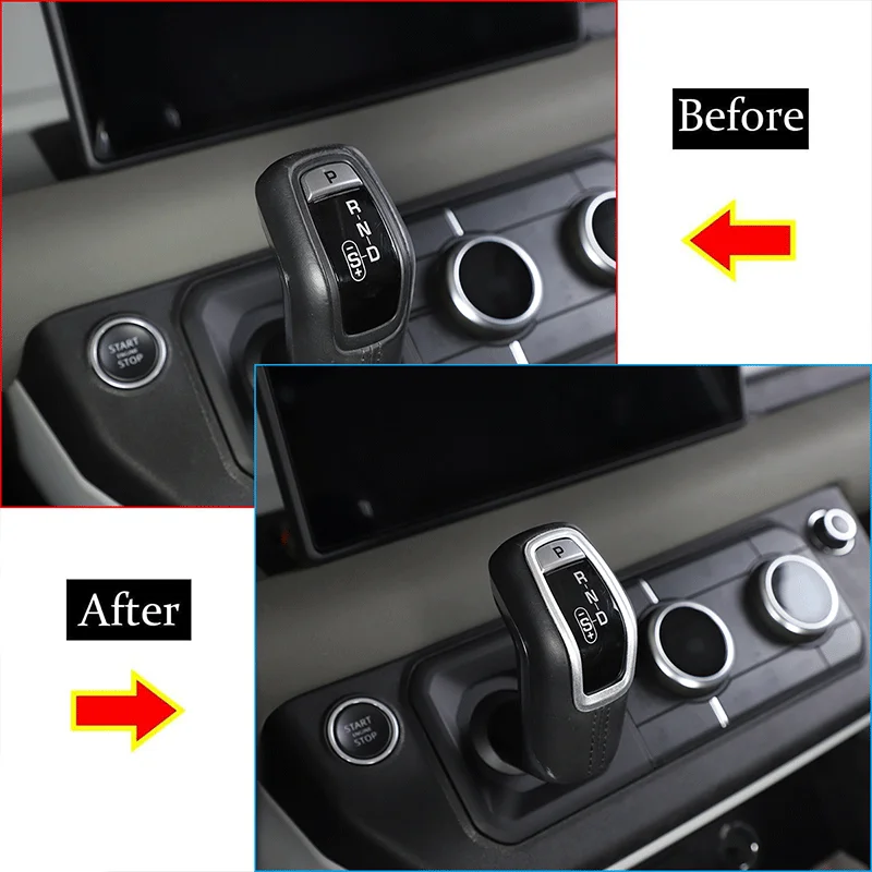 

1 шт., красный алюминиевый сплав для Land Rover Defender 90 110 2020-2024, рамка для дисплея автомобиля, наклейка, аксессуары для салона автомобиля