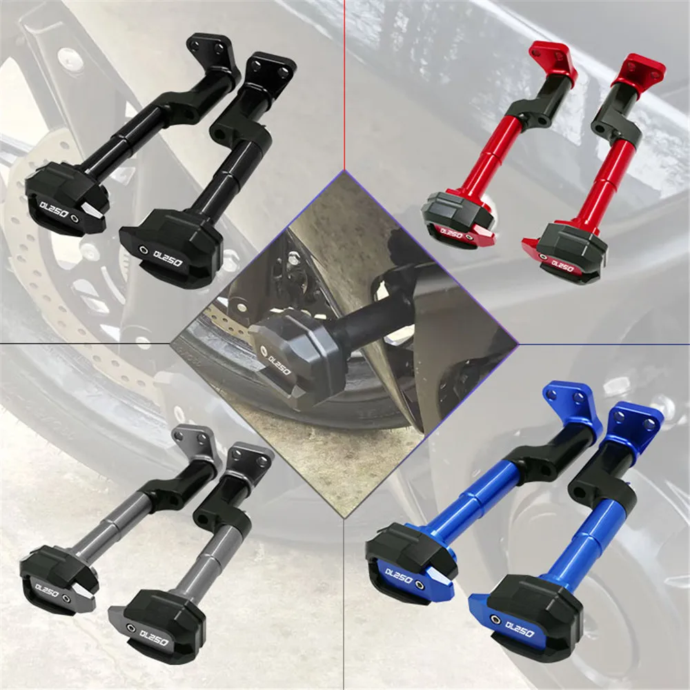 Motorcycle CNC Frame Slider Engine Protector Guard Cover Falling Protection Crash Pad For SUZUKI GSX250R DL250 GW250 DL 250