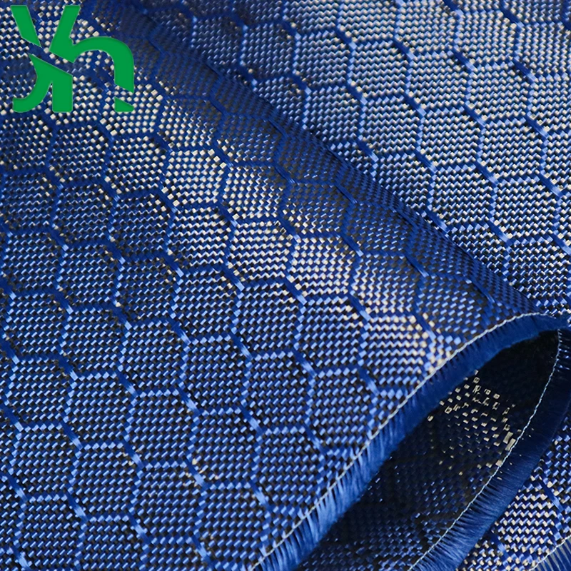 3K240g blue football pattern carbon fiber cloth, personalized decoration of interior and exterior parts of the car