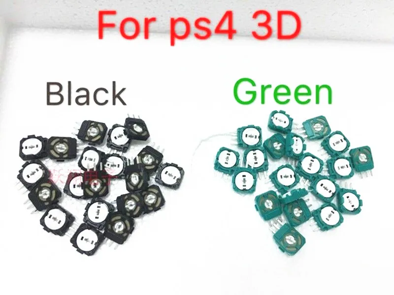 

1000pcs only orginal new ps4 handle rocker side potentiometer ps3 rocker potentiometer side control repair parts green and black