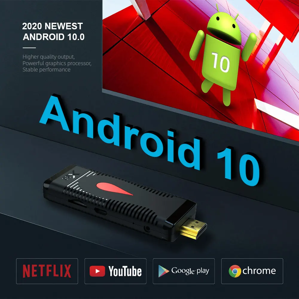 TV Stick X96 S400 ، Android 10 ، Allwinner H313 ، رباعي النواة ، 4K ، 60 إطارًا في الثانية ، H.265 ، Wifi 2.4 جيجاهرتز ، Google Player ، Youtube ، 2 جيجابايت ، 16 جيجابايت ، X96 S ، جديد