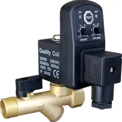 Válvula Solenoide de temporizador automático, compresor de drenaje de condensación, CC 24V, CA 220V/380V, 1/2 pulgadas