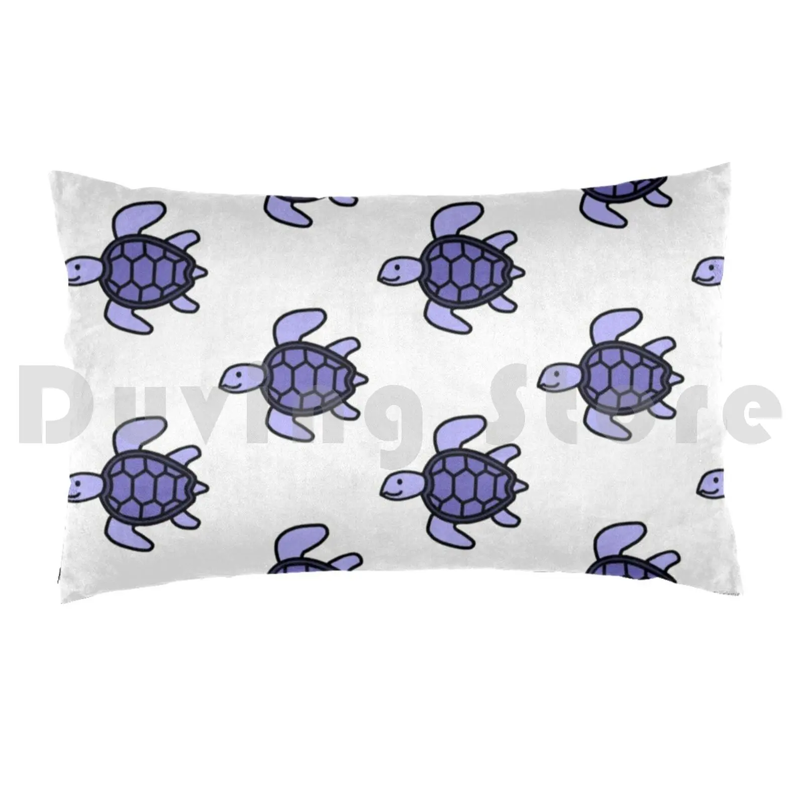 Purple Turtle! Pillow Case 20*30 Inch Sea Turtle Vsco Asthetic Turtle Tortoise Purple Purple Asthetic