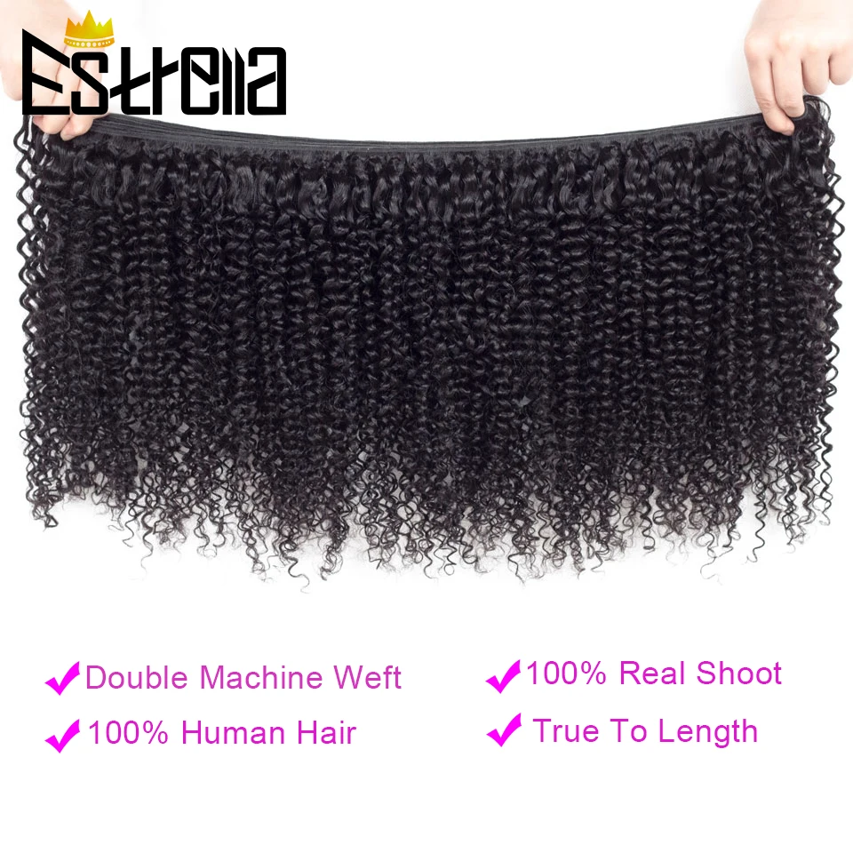 Kinky Curly Human Hair Bundles Brazilian Hair Weaving Bundles 9Pcs/Lot Remy Human Hair Weave Bundles 8-26 Inch Hair Extensions