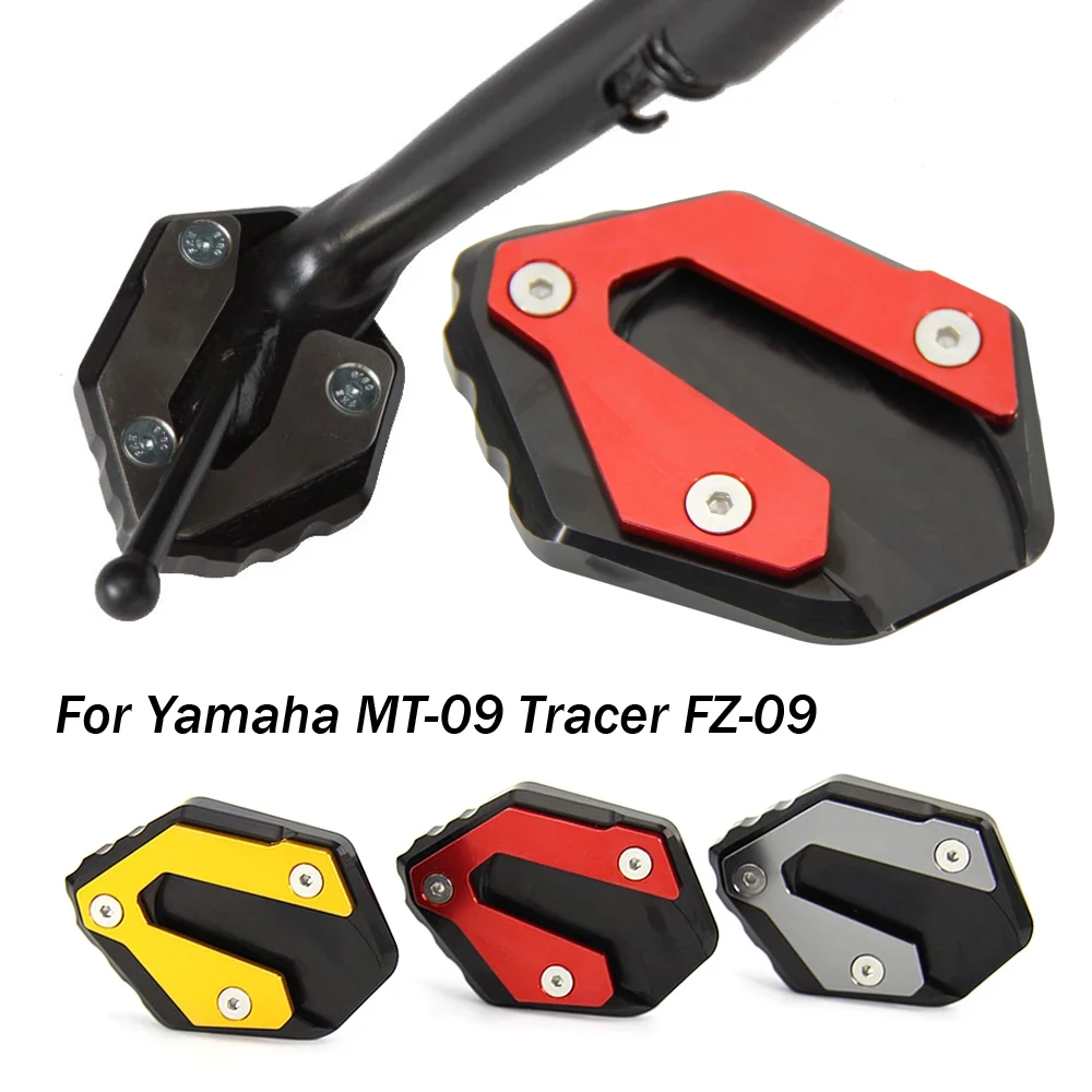 Stands - Side Stand Kickstand Enlarge Extension Pad For Yamaha MT-09 Tracer MT 09 TRACER 900 GT MT09 FZ09 2013-2020