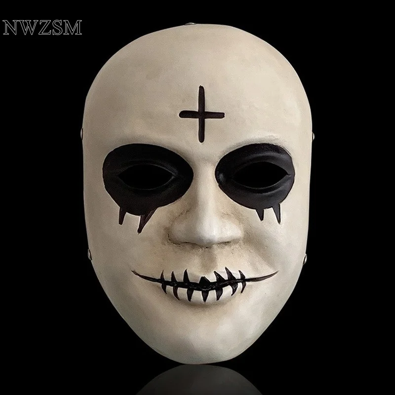 Halloween mask cos The Purge mask male horror anime death resin ball mask props