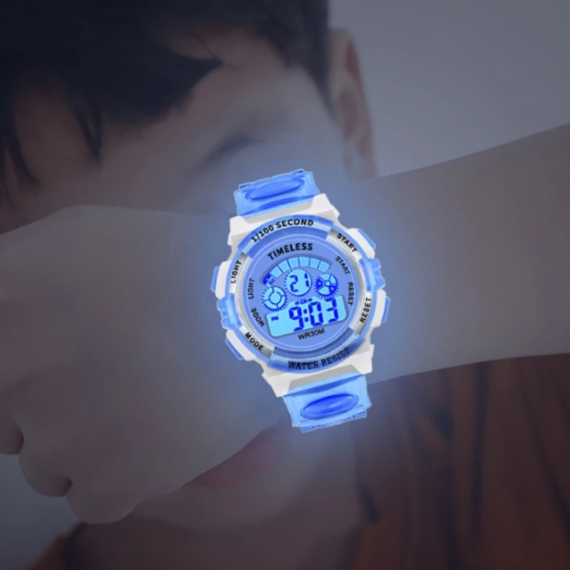 Relojes luminosos LED coloridos para niños y niñas, alarma Digital a prueba de agua, reloj de moda creativo para niños y niñas, Semana De Fecha