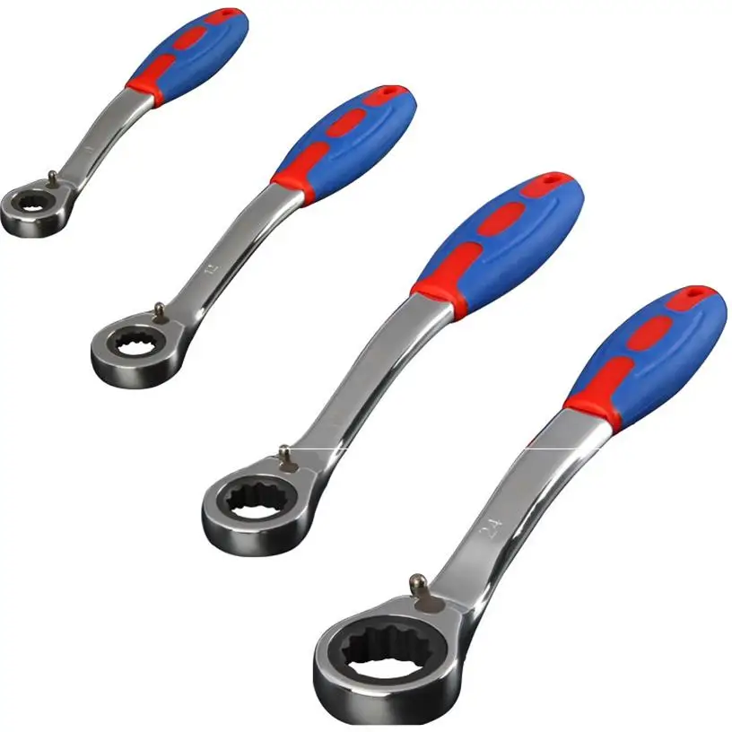 8-24mm 72 Tooth Ratchet Special Opening Ratchet Wrench for Car Reapair Gear Spanner Handle Mechanical Torque Spanner 