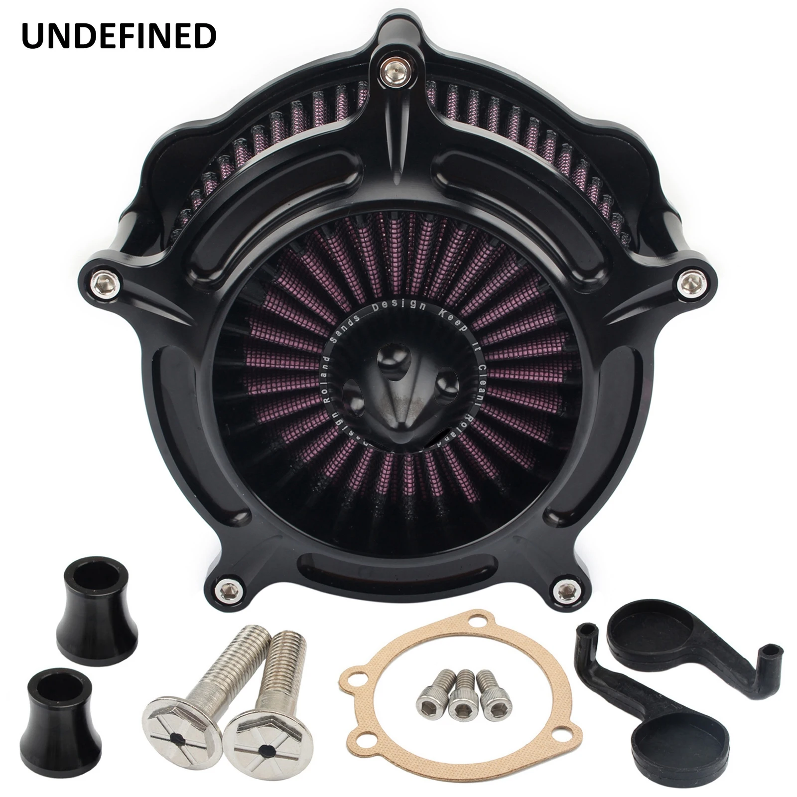 

Motorcycle Air Filter Cleaner for Harley Sportster Iron 883 XL1200 XL883 48 72 1991-2023 Black Turbine Air Intake Filters Kit