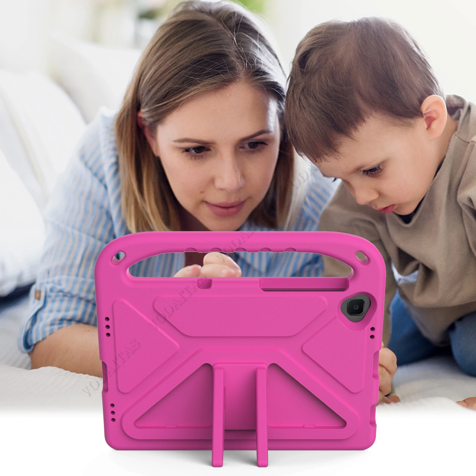 For Lenovo Tab M10 Plus TB-X606F Case Kids Shockproof EVA Full Body Handle Stand Cover For Tab M8 8705F M10 X605 X505X306 Fundas