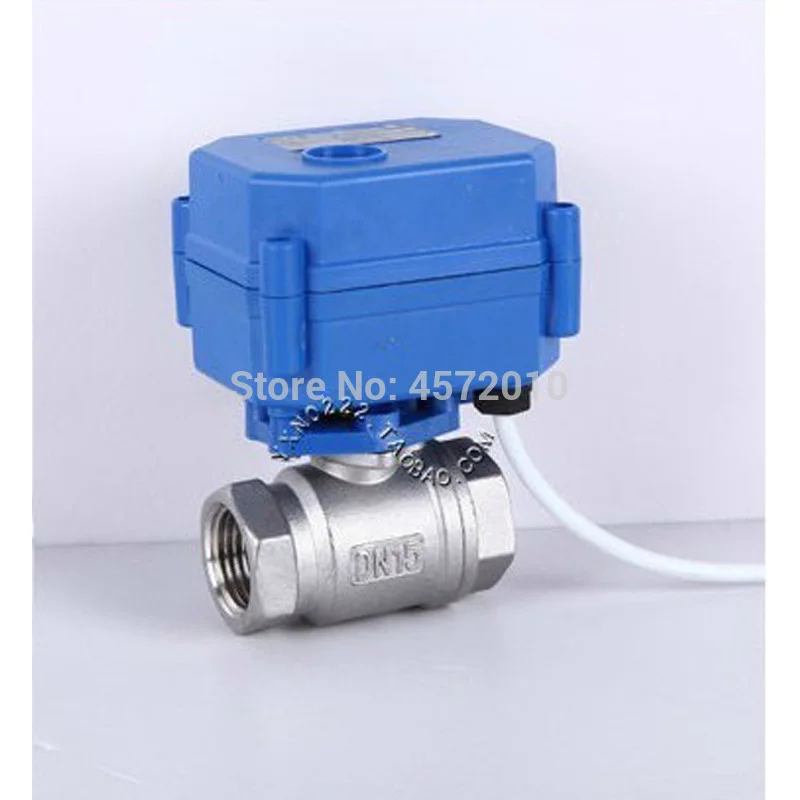 Stainless Steel Two Way Electrical Ball valve DN15 DN20 DN25  CR01 CR02 CR03 CR04 CR05 DC5V DC12V DC24V AC220V Motorized valve