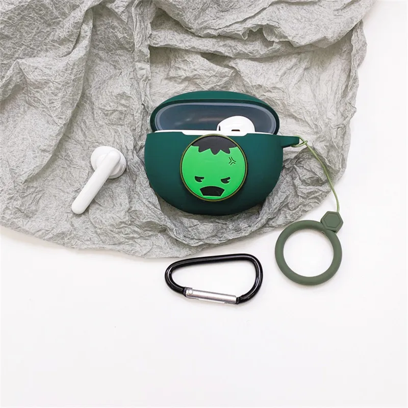 الكرتون ديزني مارفل حقيبة سماعة الاذن غطاء ل ممن لهم انكو الهواء سيليكون سماعة لاسلكية تعمل بالبلوتوث سماعة واقية مع هوك