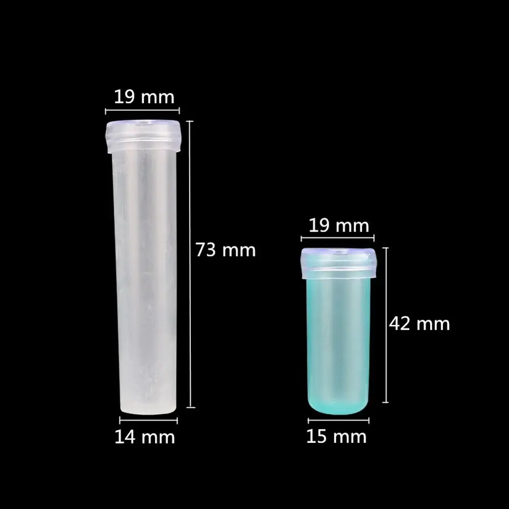 50 Pcs Fresh Flower Fresh-keeping Tube 4.2cm/7.3cm Plastic Plant Nutrition Tube Water Storage Container Floral Packing Supplies