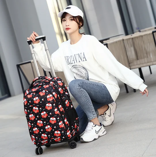 20 Inch women luggage Bags on wheels Travel trolley Bag Luggage wheeled bags Laptop Bag Wheels Travel trolley spinner suitcase