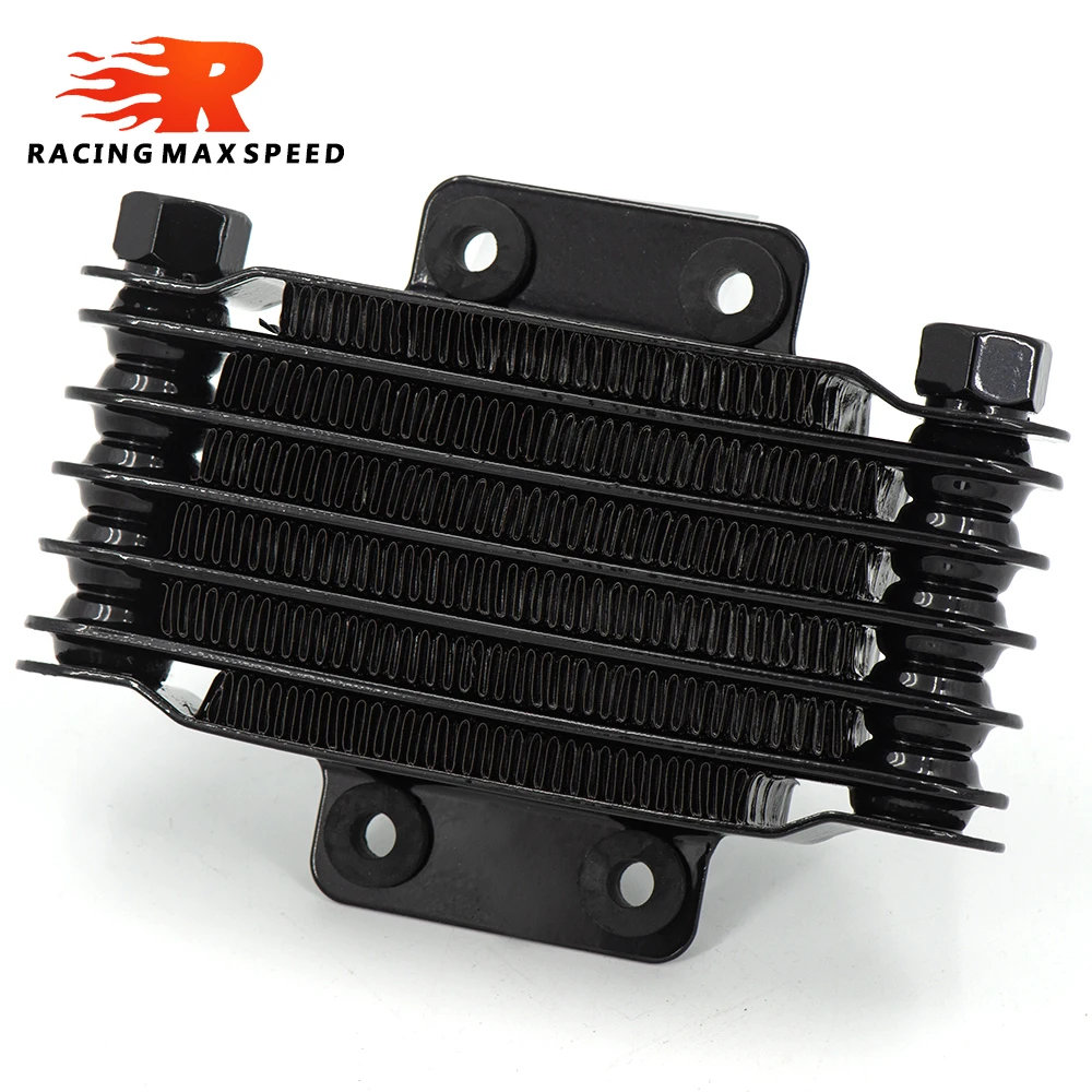 High Quality Universal  Motorcycle oil cooler 190 mm 6 row silver&black SO-05