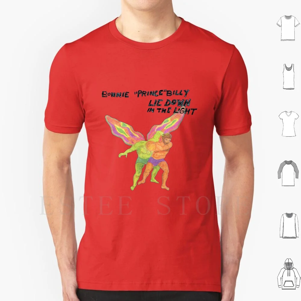 Lie Down In The Light T Shirt DIY Big Size 100% Cotton Bonnie Prince Billy Oldham Lie Down Light Music Album Record Vinyl