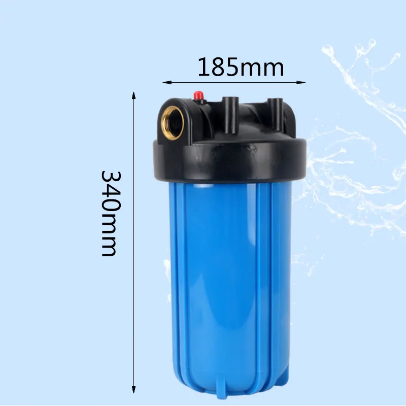 Fat 10 Inch Large Capacity Blue Filter Bottle Copper Interface 1\'\' Thread 32MM Chubby 10\'\' Filtration Commercial Cartridge