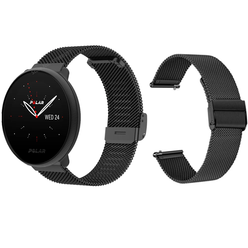 سوار فولاذي غير قابل للصدأ لأحزمة قطبية م/M2/توحيد/حصى X سوار للإشعال القطبية 2 سوار ساعة ذكية معدنية شريط للرسغ