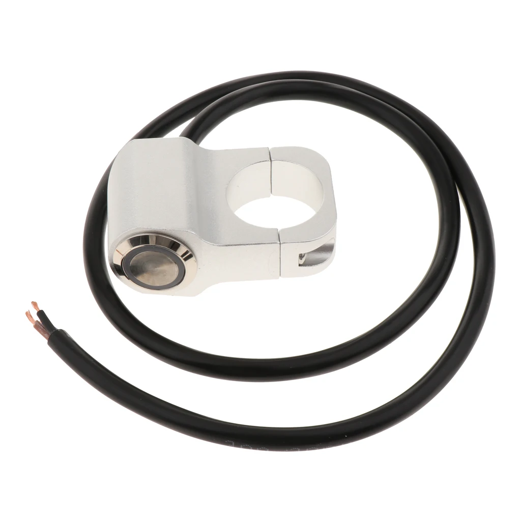 12 فولت دراجة نارية ATV 1 بوصة المقود العلوي الضباب بقعة ضوء على إيقاف التبديل مقاوم للماء 25 مللي متر-كروم