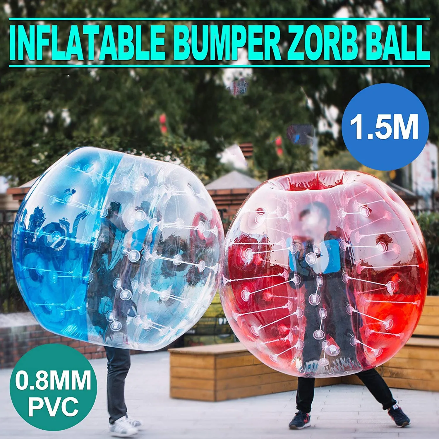 Darmowa wysyłka 0.8mm PVC 1.2m Bubble piłka nożna nadmuchiwana bańka piłka nożna zderzak piłka korpus Zorb Ball