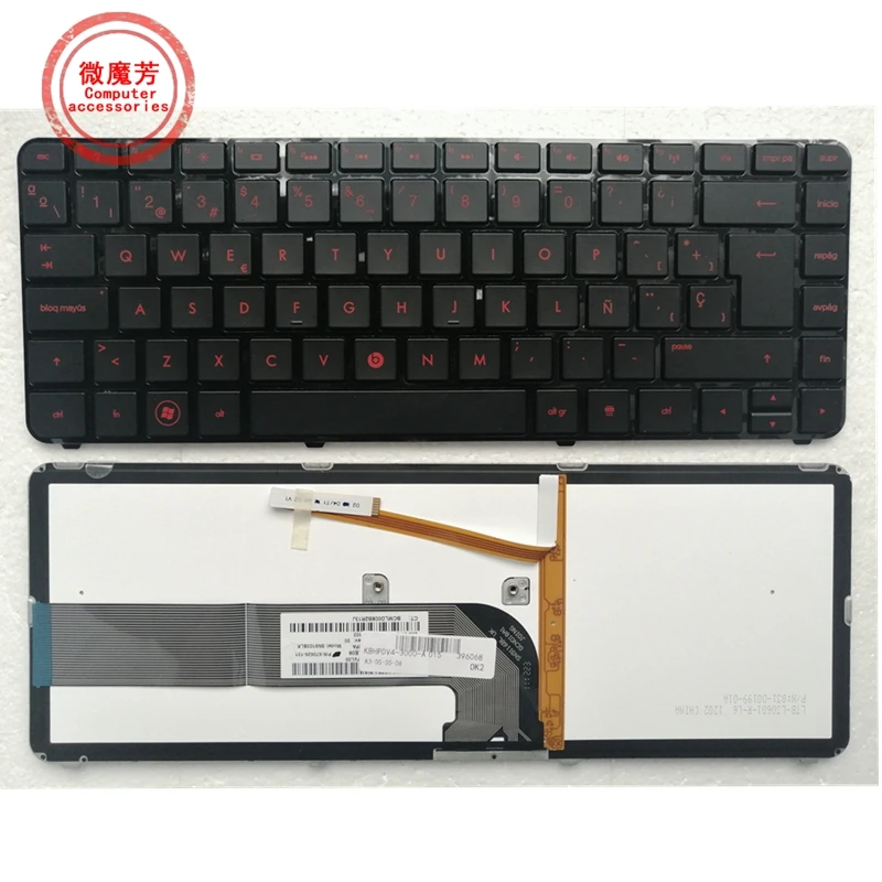 NEW US/SP/LA/RU Keyboard For Hp Pavilion DV4-3000 Dv4-4000 Dm4-3000 645595-161 Backlit