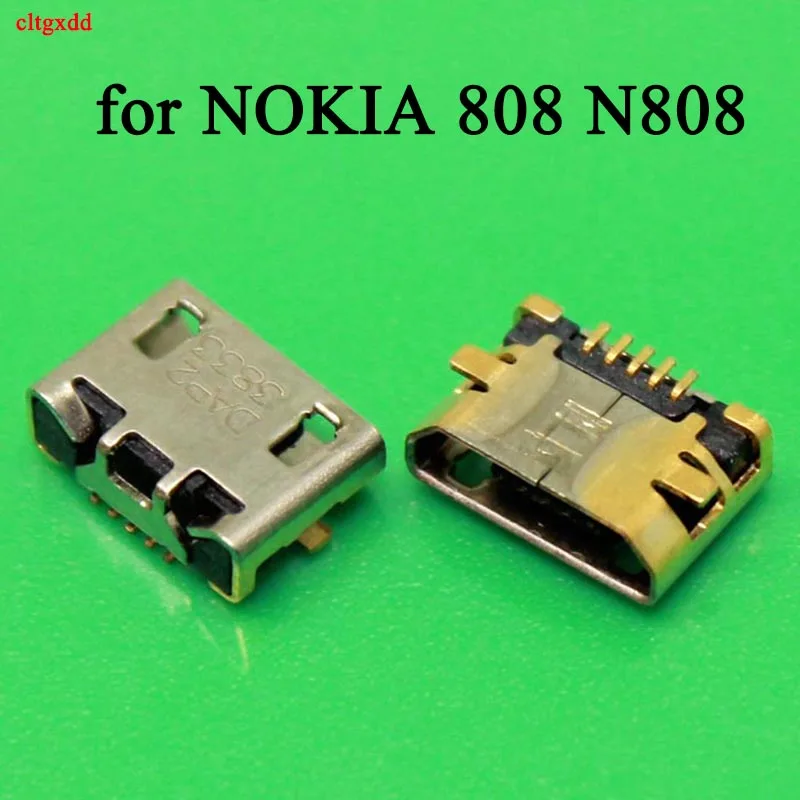 1Piece Micro USB Charging Dock Port Socket Replacement Connector Fits 808 N808 Cell Phone Charger Jack Repair Spare Accessory