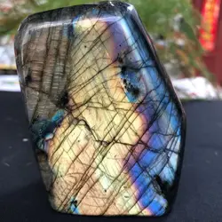 0.2-1.6kg Natural labradorite Home dec series Desk decoration A mineral gem with energy and spirituality