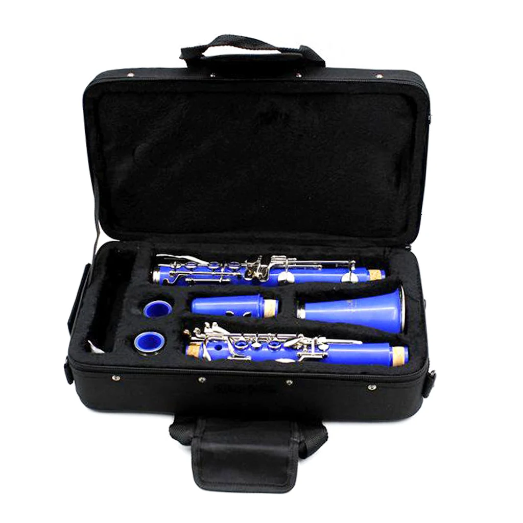 Clarinet Storage Carrying Case Gig Bag Thick Padded Oxford Cloth Waterproof b Flat Cases Bags w/ Straps