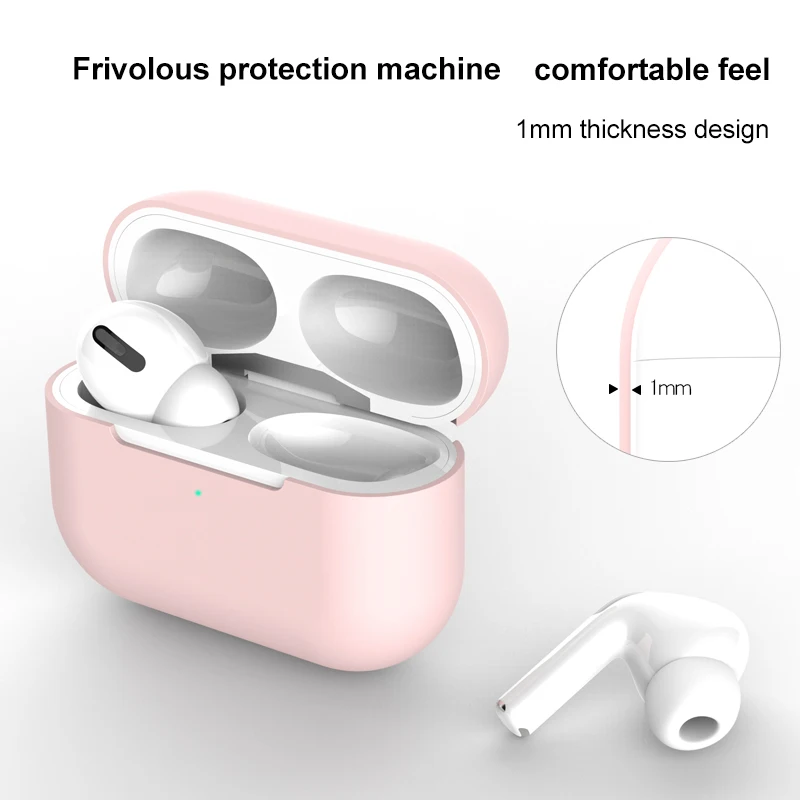 Juste en silicone pour Apple Airpods Pro, Airpods 3, peau autocollante, étuis pour écouteurs Bluetooth avec crochet, accessoires de protection