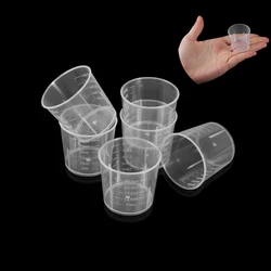 Gobelets à mesurer en plastique Transparent 30ml, 20 pièces, contenants jetables pour résine époxy, moule en Silicone