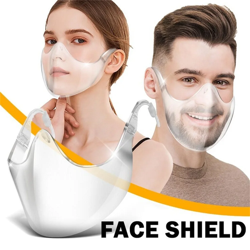 

Transparent Anti-splash PC HD face mask Respirator Crystal face mask Clear protective mask Isolation mask