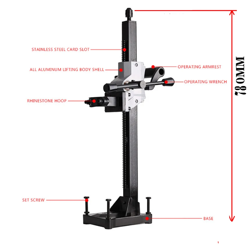 30.70inch Drilling Machine Bracket Diamond Drilling Machine Bracket Aluminum Drill Holder Water Drill Stand