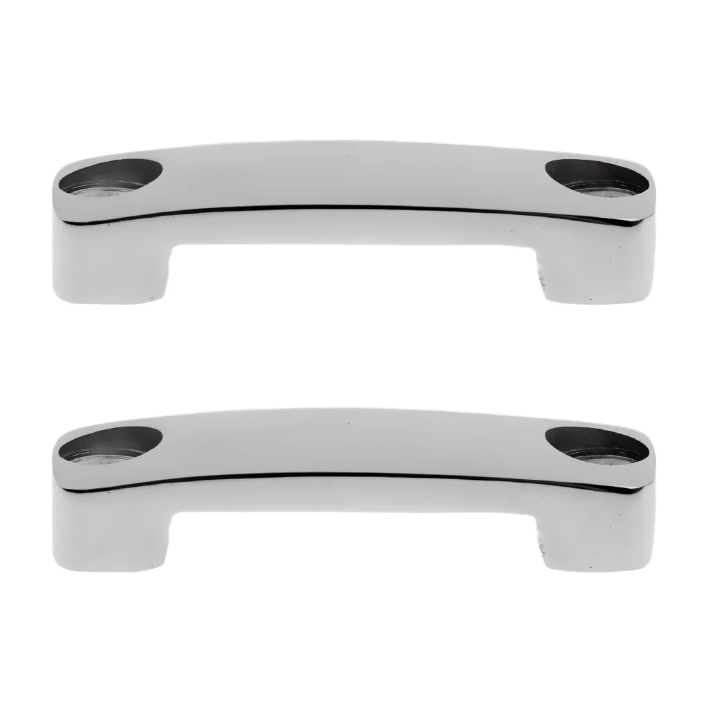 2 Pieces 316 Stainless Steel Marine Boat Yacht  Lock Deck Fitting Loop Eye Strap Connection Fender Hardware Boat Deck Fitting