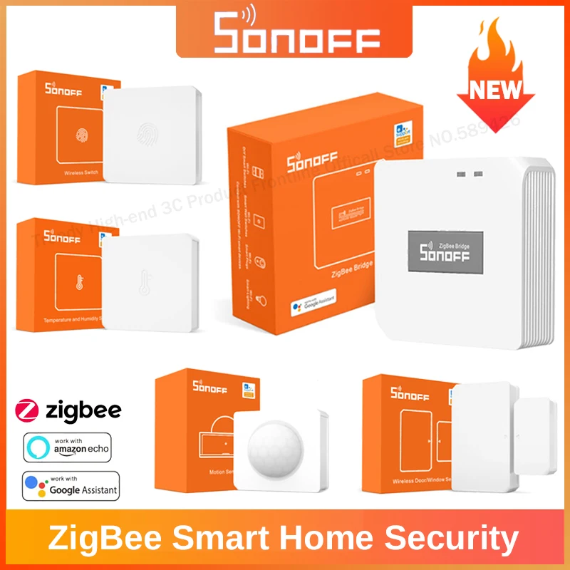 SONOFF Zigbee Bridge/Wireless Switch/Temperature Humidity Motion Sensor/Wireless Door Window Sensor/ZBMINI Work With Google Home