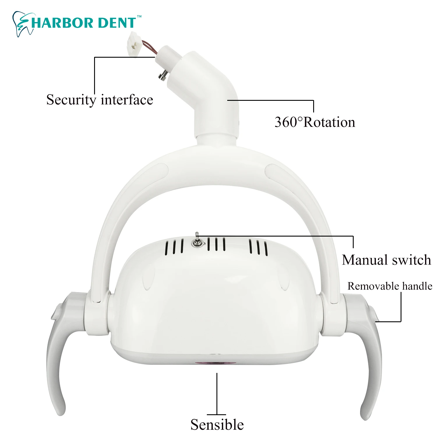 Luz led dental 4 led luz oral lâmpada sensor lâmpada led para cadeira dentária unidade luz odontologia clínica equipamentos clareamento dos dentes