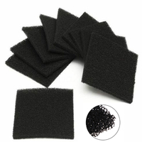 5/10/20Pcs Universal Black Activated Carbon Foam Sponge Air Filter Impregnated Sheet Pad Filter Sponge