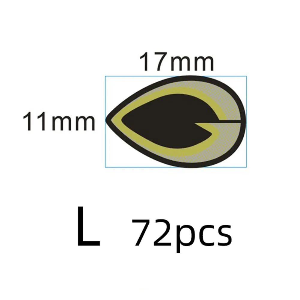 70/72pcs/tape Fishing Lure Eye 2D Holographic Laser Simulation Fishing Crank Bait Artificial Fisheye Fishing Lure Eyes Stickers